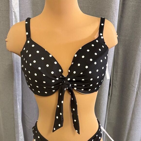 Victoria’s Secret Black Polka Dot Bikini Set - Picture 2 of 15